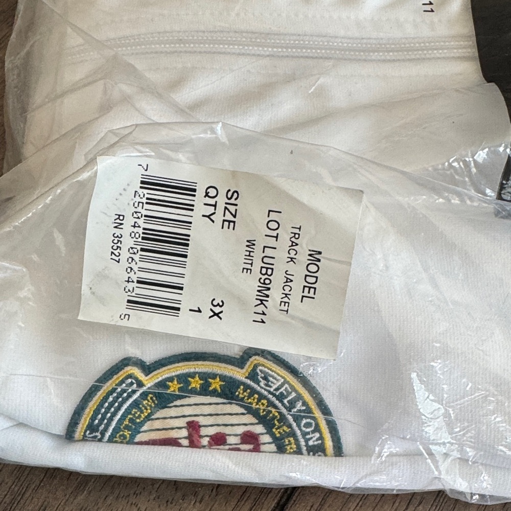 Marithé François Girbaud White Polo Track Jacket - Picture 4 of 5